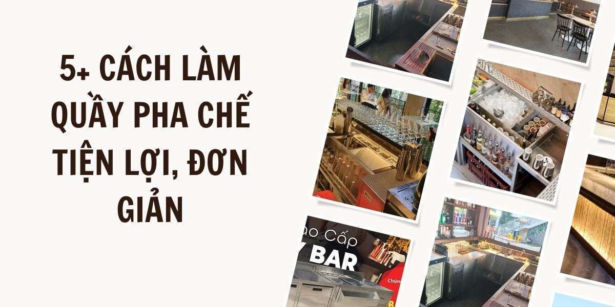 Thiết kế và thi công quầy bar pha chế inox