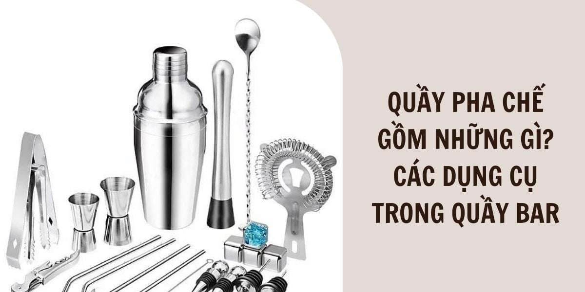 Thiết kế và thi công quầy bar pha chế inox